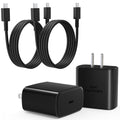 45W Super Fast Charger USB C,2Pack 3FT Phone USBC Cables with Type C Charger Fast Charging Blocks Compatible with Samsung Galaxy S25/S25 Ultra/S24 Ultra/S24/S23/S22/S21/iphone 17/16/15