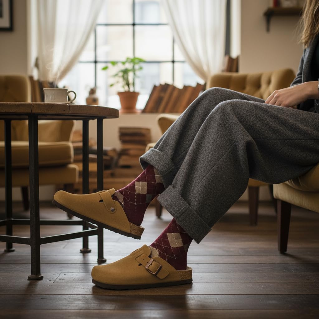 CUSHIONAIRE Hana - Genuine Leather Suede Classic Clog Womens Shoes - Slip On Mule Comfortable Shoes for Women, CAMEL 11