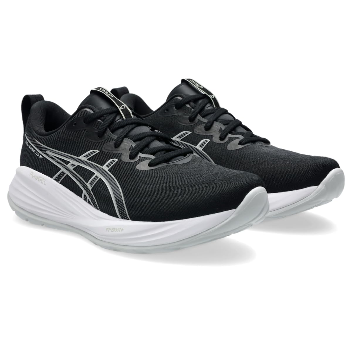 ASICS Men's Gel-Cumulus 27 Running Shoes, 11, Black/Concrete