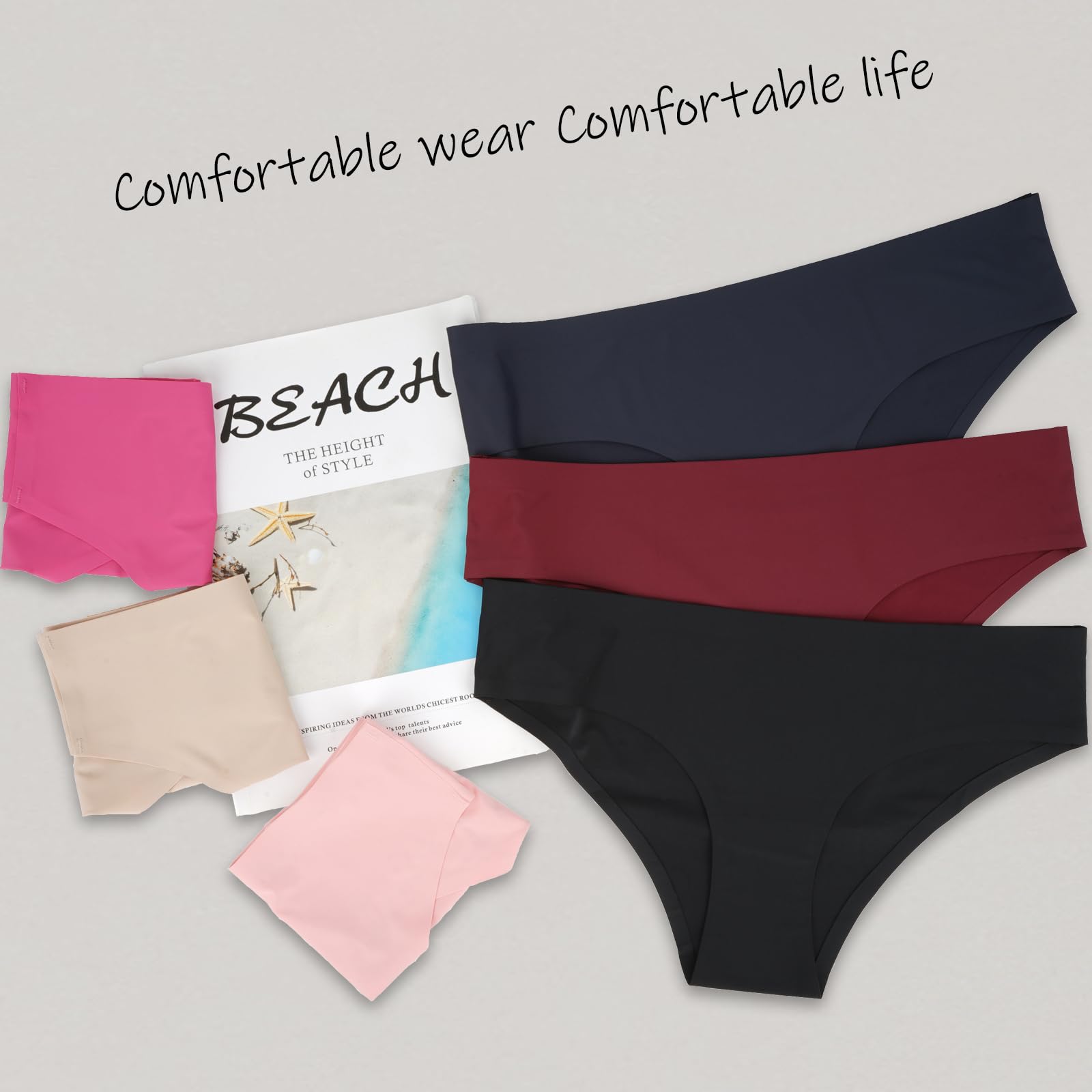 OJCNBV Seamless Underwear for Women No Show Panties underwear women 6 Pack