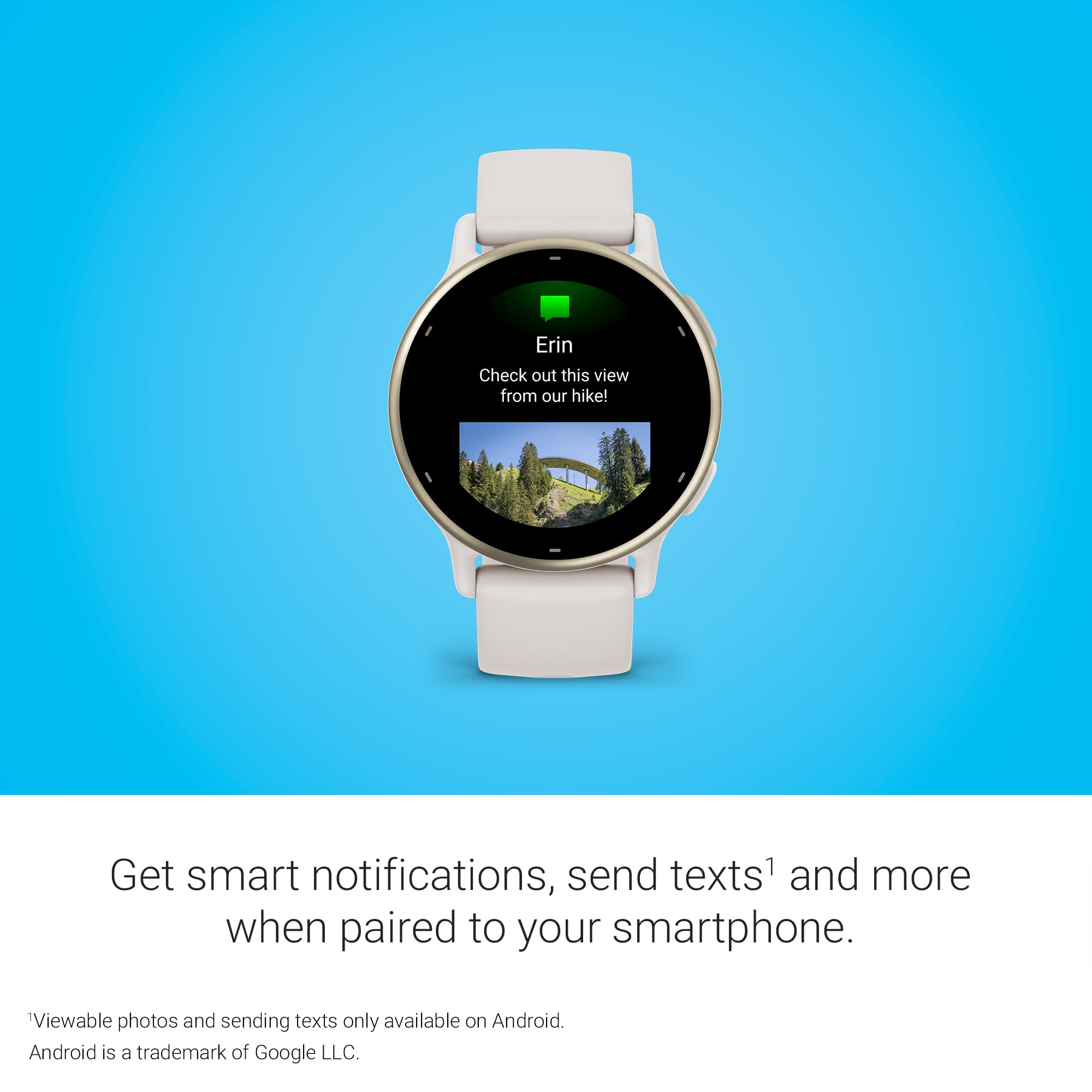 Garmin vívoactive 5, Health and Fitness GPS Smartwatch, AMOLED Display, Up to 11 Days of Battery, Ivory