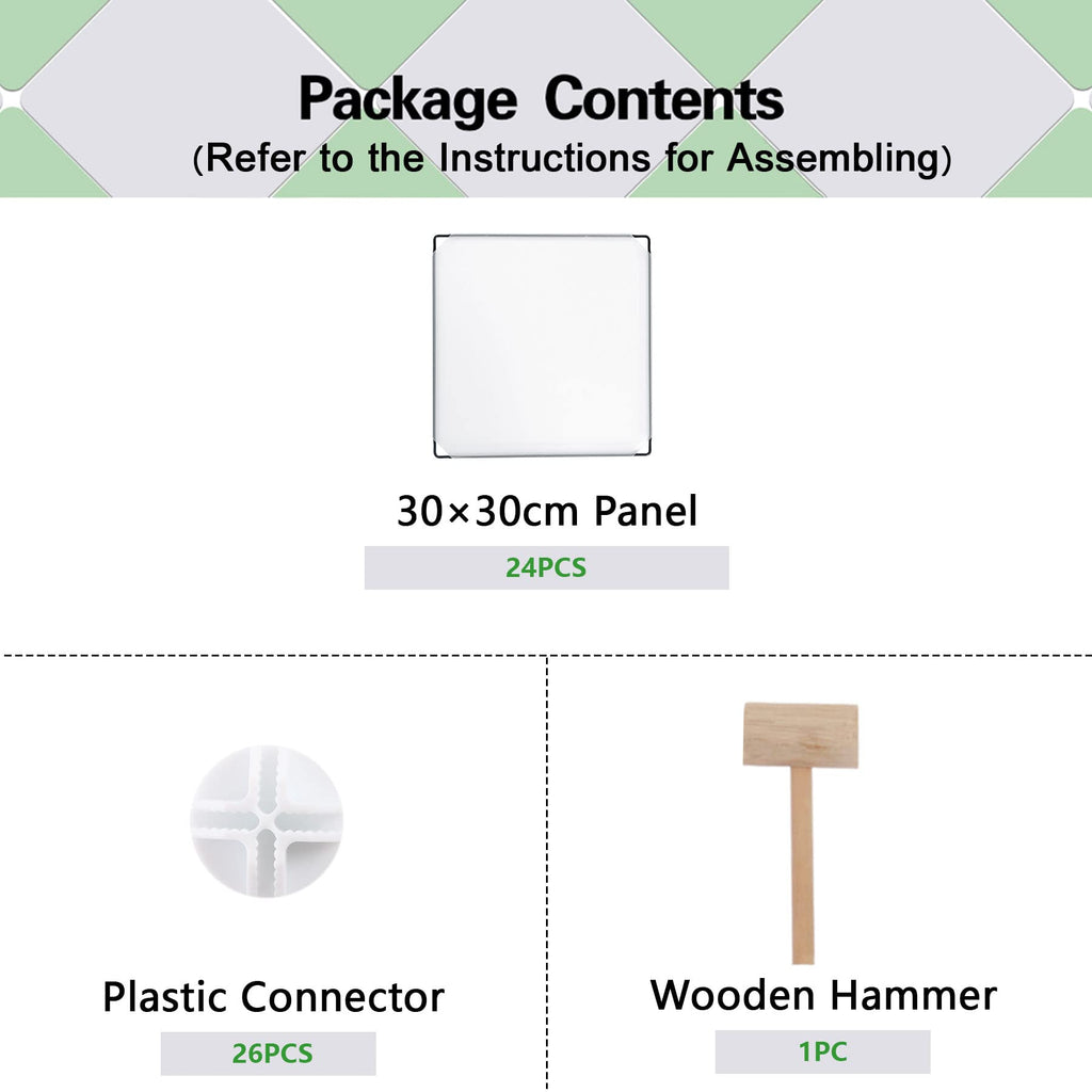 C&AHOME 6-Cube Storage Organizer, Stackable Storage Cubes Shelves, Portable Bookshelf, Plastic Clothing Storage Closet Organizer, DIY Modular Shelving Units for Wardrobe, Home, Milky
