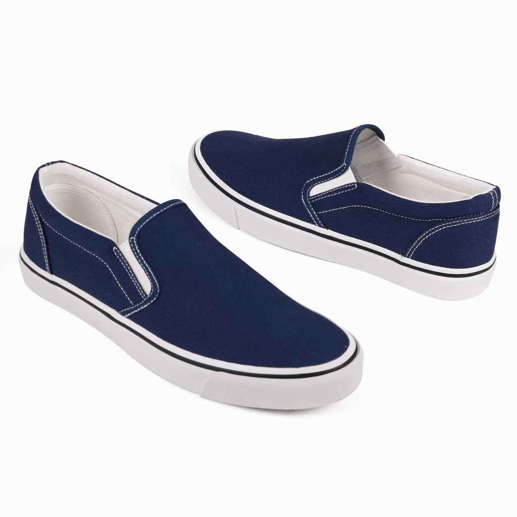Mens Classic Slip on Canvas Shoes Casual Loafers Fashion Sneakers