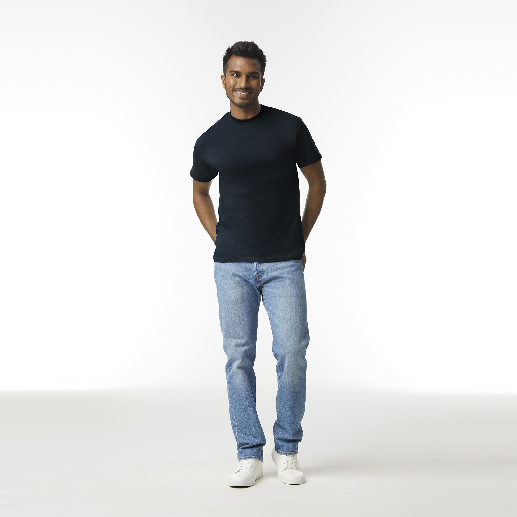 Gildan Adult Ultra Cotton T-Shirt, Style G2000, Multipack, Black (2-Pack), 2X-Large