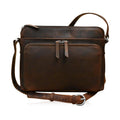 ili New York Genuine Soft Leather Crossbody Bags for Women, RFID-Blocking Shoulder Purses for Women with Built-in Wallet & Compartments, Chocolate