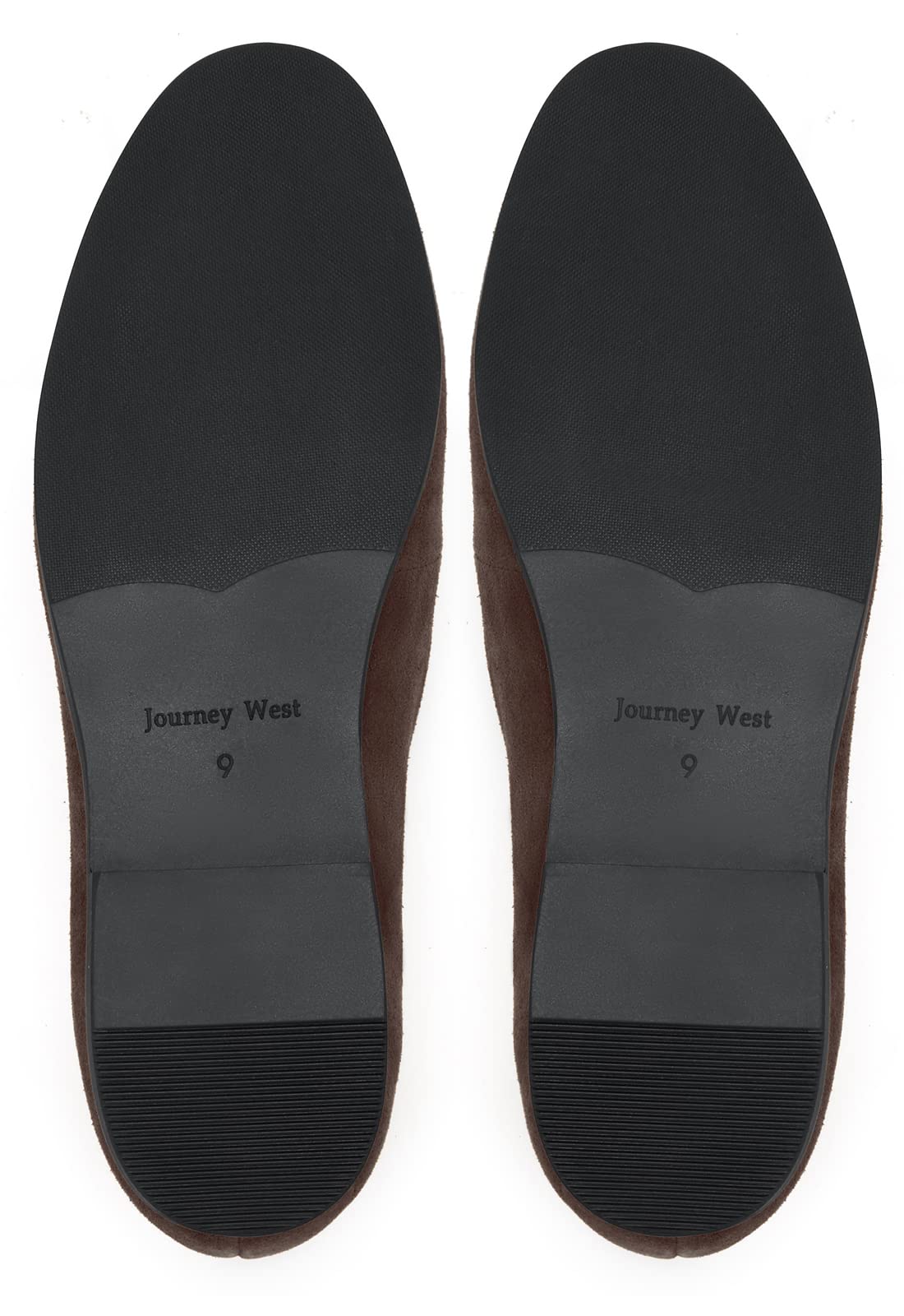 Journey West Men's Vintage Loafers for Men Belgian US 7