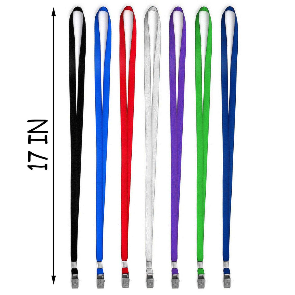 Beebel Gray Lanyards 100 Pack Nylon Flat Badge Lanyard for Id Badge Name Tag (Gray, 100 Pack)