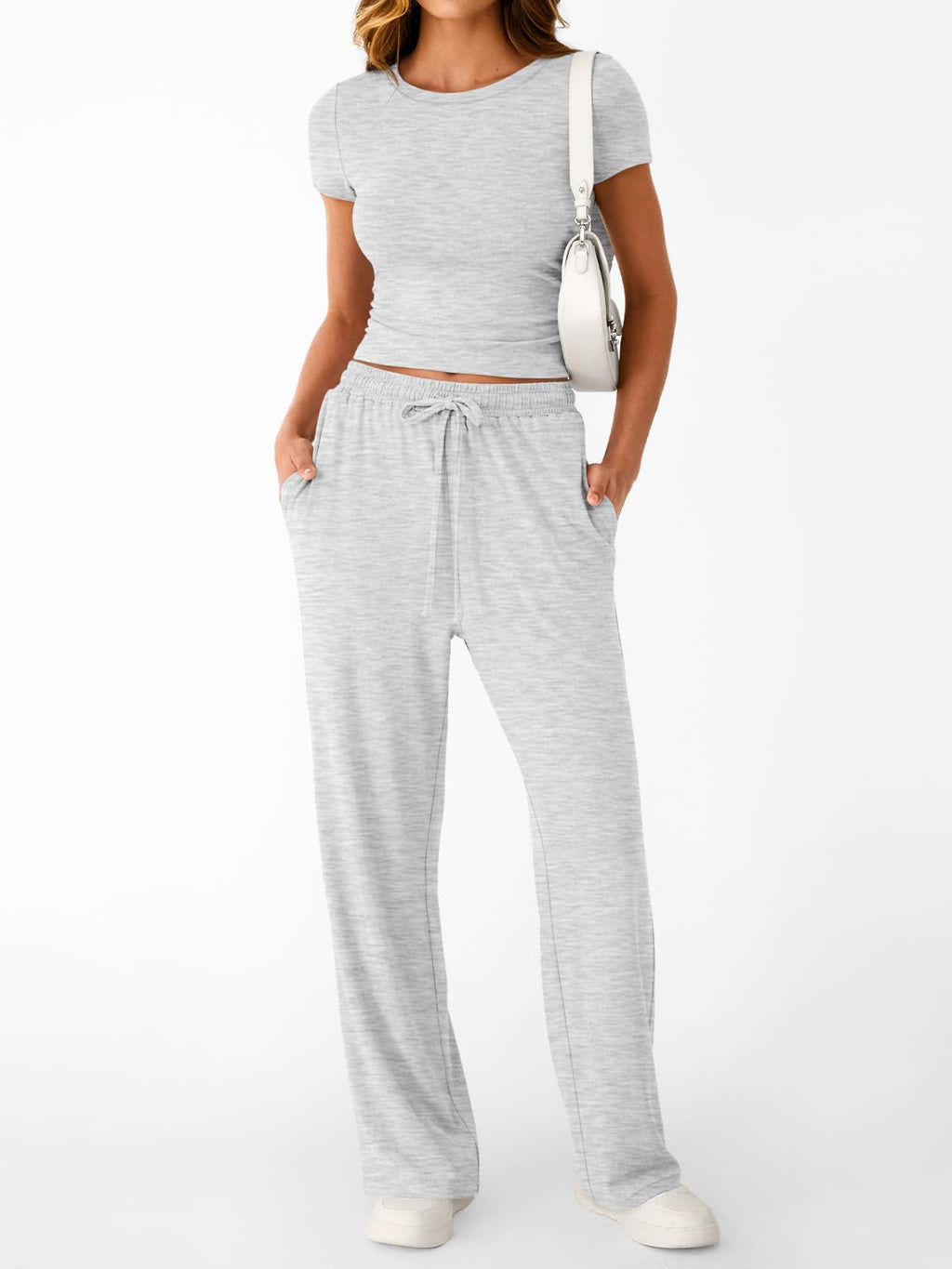 Trendy Queen Womens 2 Two Piece Set 2026 Summer Workout Beach Vacation Cruise Gym Clothes Spring Fashion Lounge Matching Sweatsuit Sweat Airport Travel Outfit Resort Wear Fitness Clothing