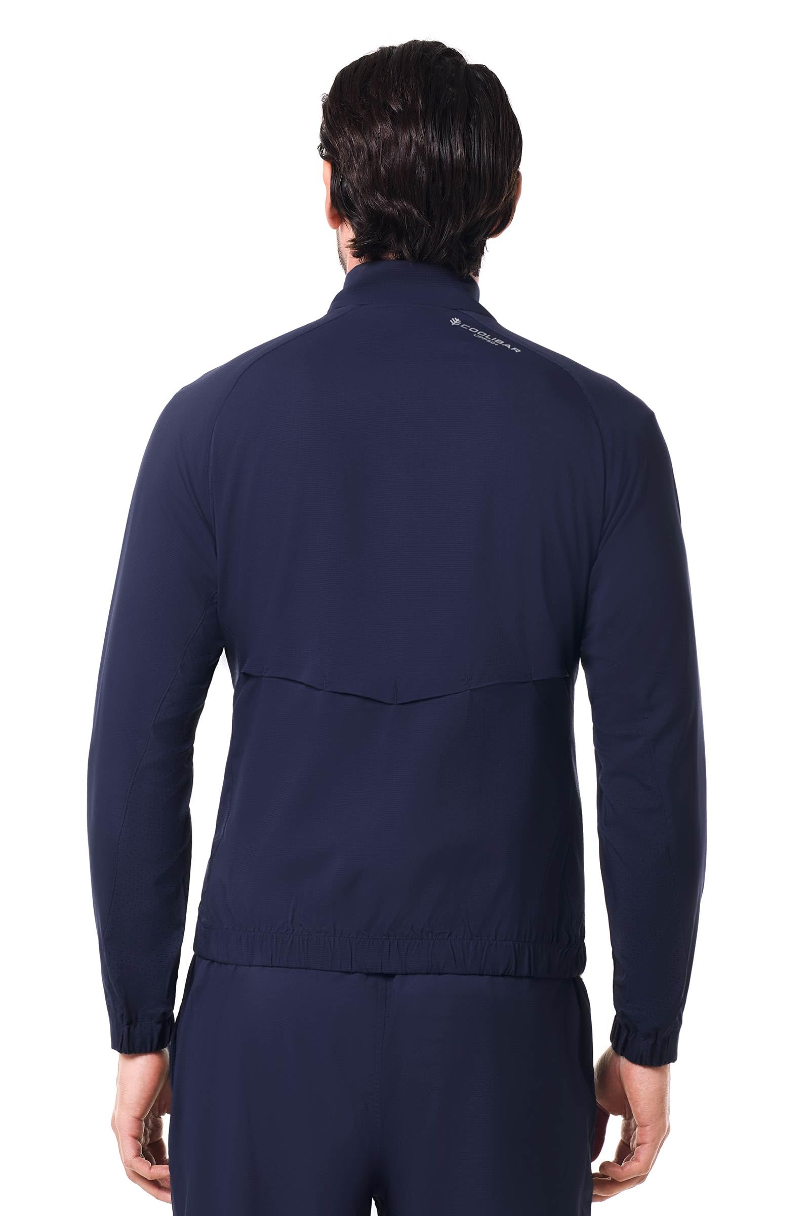 Coolibar Men's Sport Jacket - UPF 50+ Sun Protection - Outpace in Navy