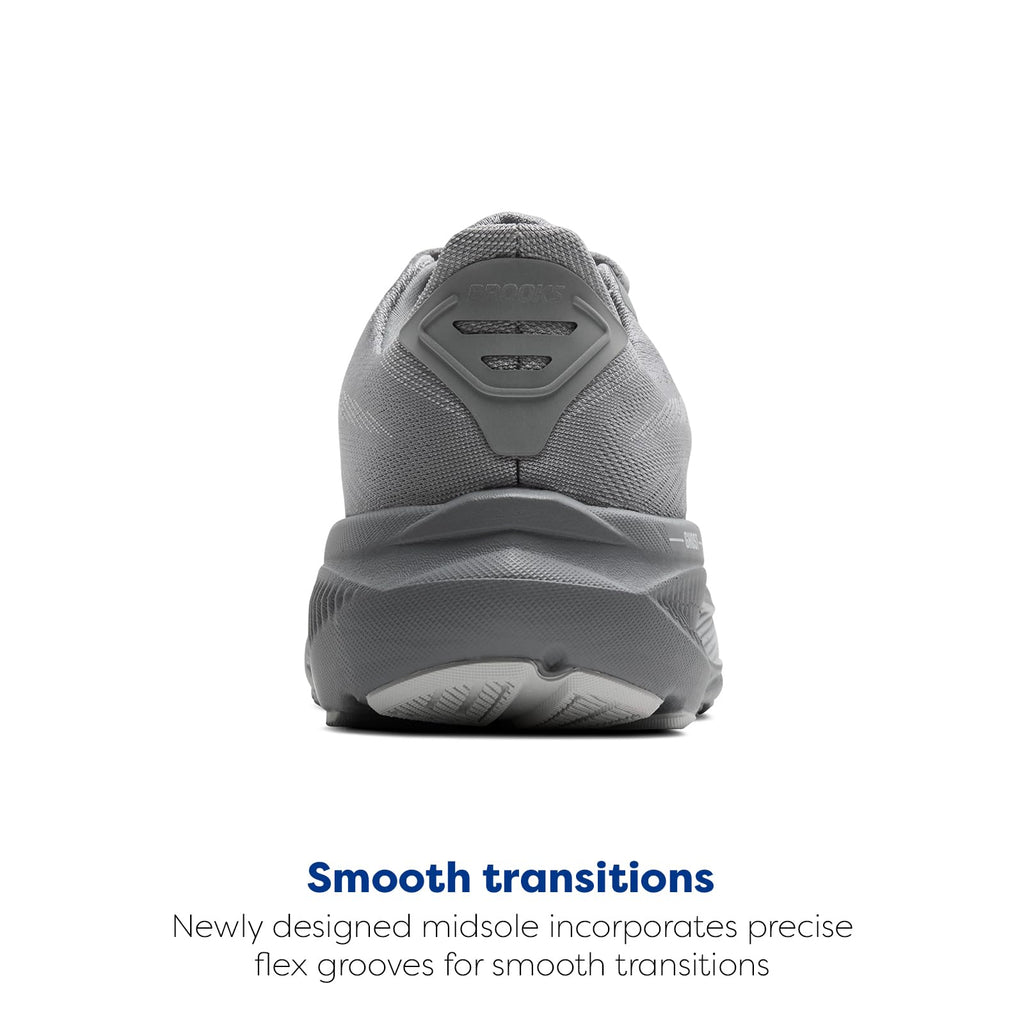 Brooks Men’s Ghost 17 Neutral Running Shoe - Primer Gray/Oyster Mushroom - 10.5 Wide