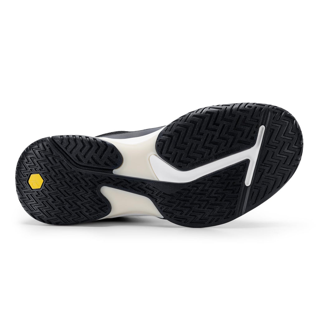 FitVille Extra Wide Pickleball Shoes for Men Blue Tennis Shoes Sneakers for All Court Racquetball Athletic Shoes for Racquet Sport | Arch Support & Wide Toe Box (11 X-Wide, Black)