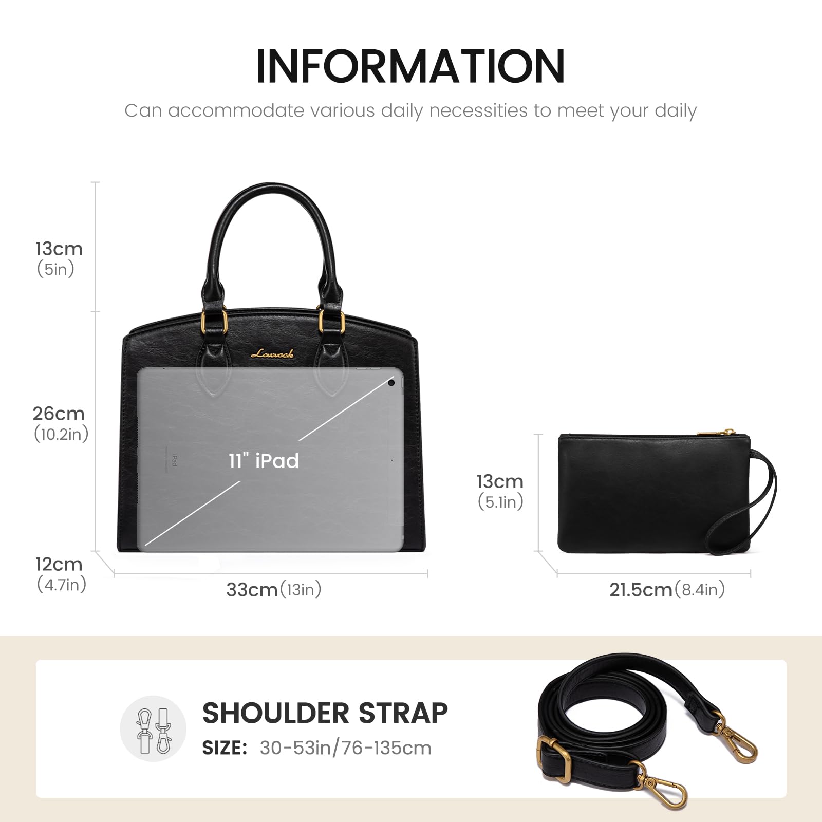 LOVEVOOK Purses and Handbags for Women, Vintage Tote Shoulder Bag Trendy, PU Leather Satchel Bag, Medium Ladies Hand Bag