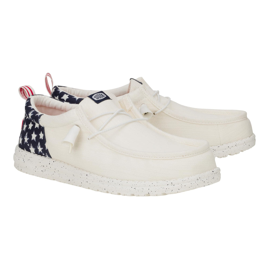 HEYDUDE Wally Funk Americana Stars - White/Navy Blazer