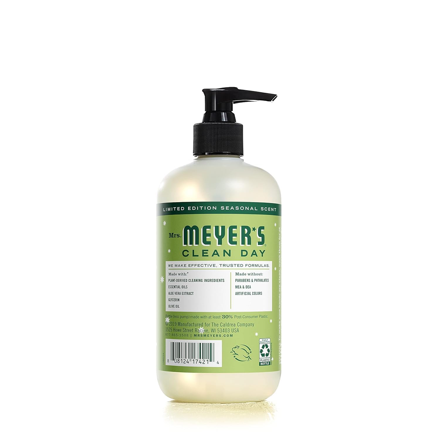 MRS. MEYER'S CLEAN DAY Hand Soap, Made with Essential Oils, Limited Edition Iowa Pine, 12.5 Fl. Oz - Pack of 3