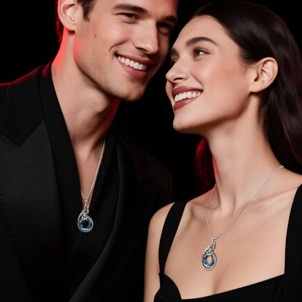 Kate Lynn Phoenix Necklaces for Men Women Pendant Necklace, Unique Birthday Gifts for Women Men, Christmas Mothers Day Gifts for Mom Wife Daughter Fathers Day Jewelry for Dad Husband, Womens Mens Crystal Jewelry