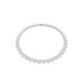Swarovski Ariana Grande Heart All-Around Tennis Style Crystal Necklace in Rhodium Finish - Part of the Ariana Grande x Capsule Collection