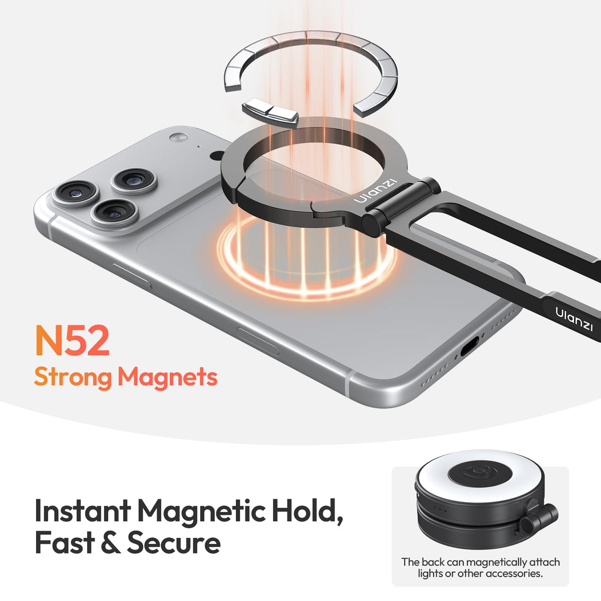 ULANZI MA30S Phone Tripod, Mini Tripod Stand for MagSafe
