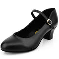 Bokimd Women's Black Non-Slip Latin Salsa Dance Heels Ballroom Character Shoes Prom Dress Pumps （9.5 / Black