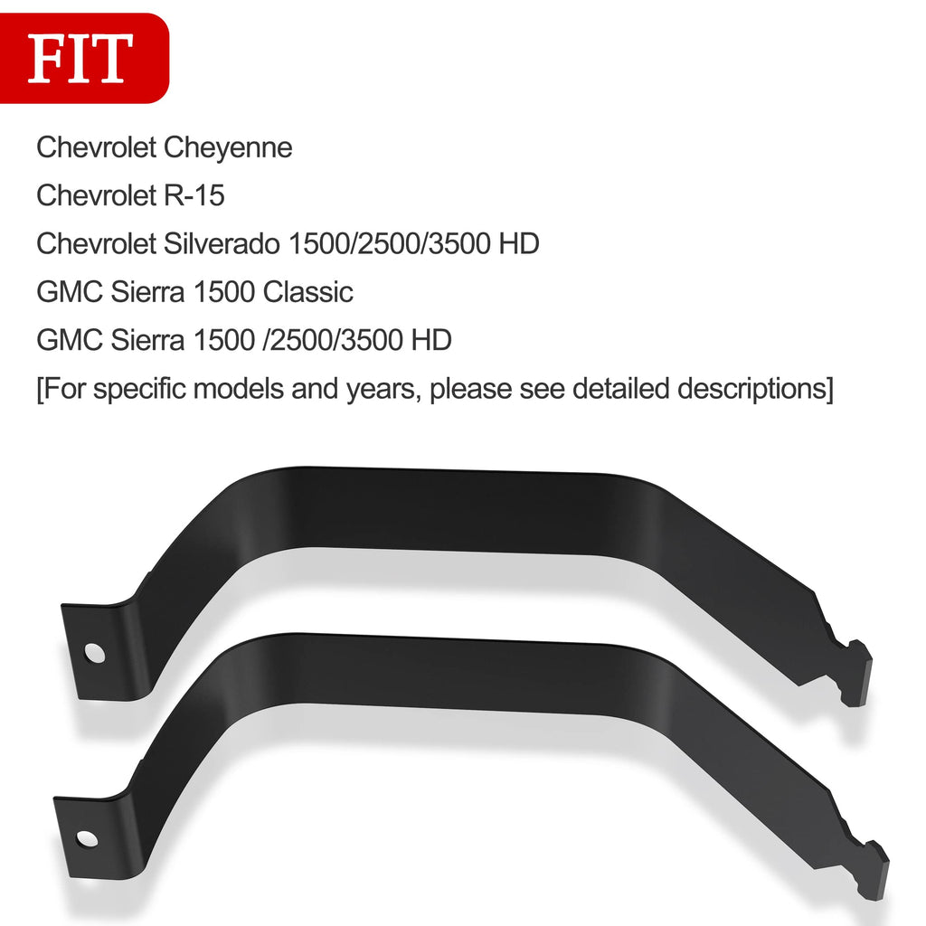 Mejiao 2PC Fuel Tank Straps Black Gas Tank Straps Gas Tank Strap Be Applicable Cadillac / Chevrolet / GMC Models
