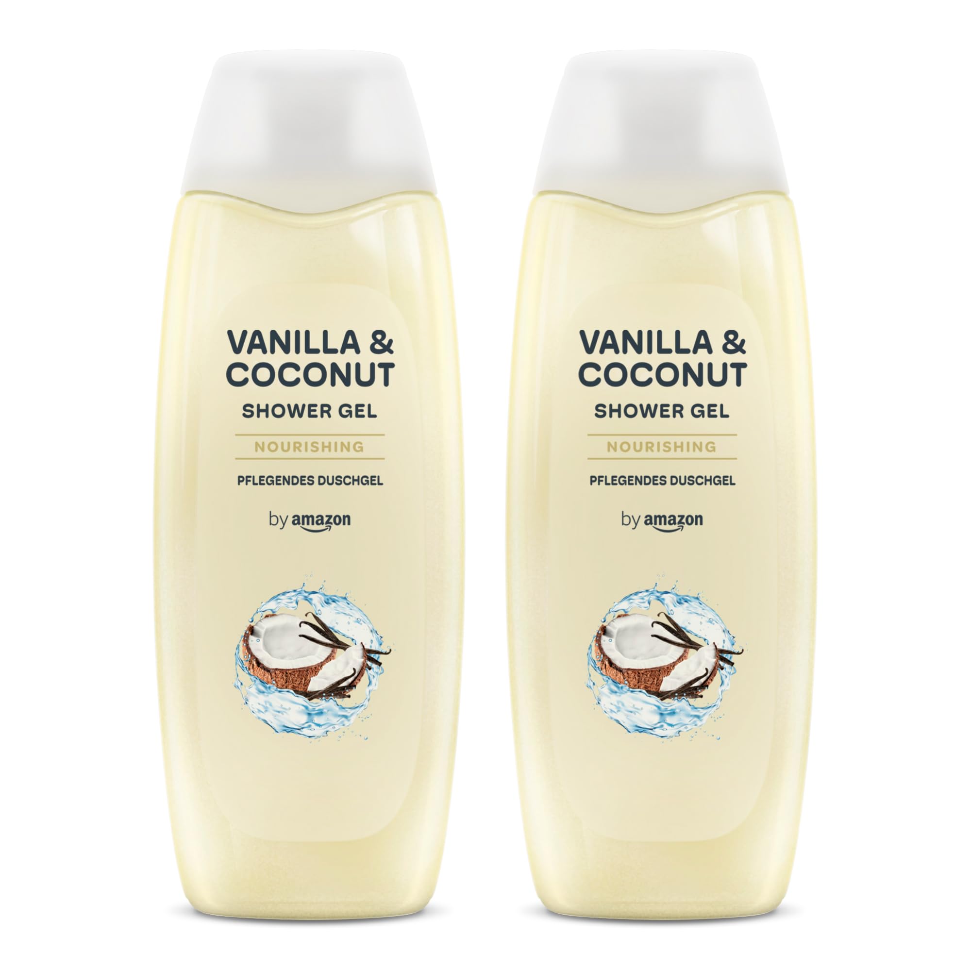 by Amazon Vanilla & Coconut Shower Gel, 2 x 500ml