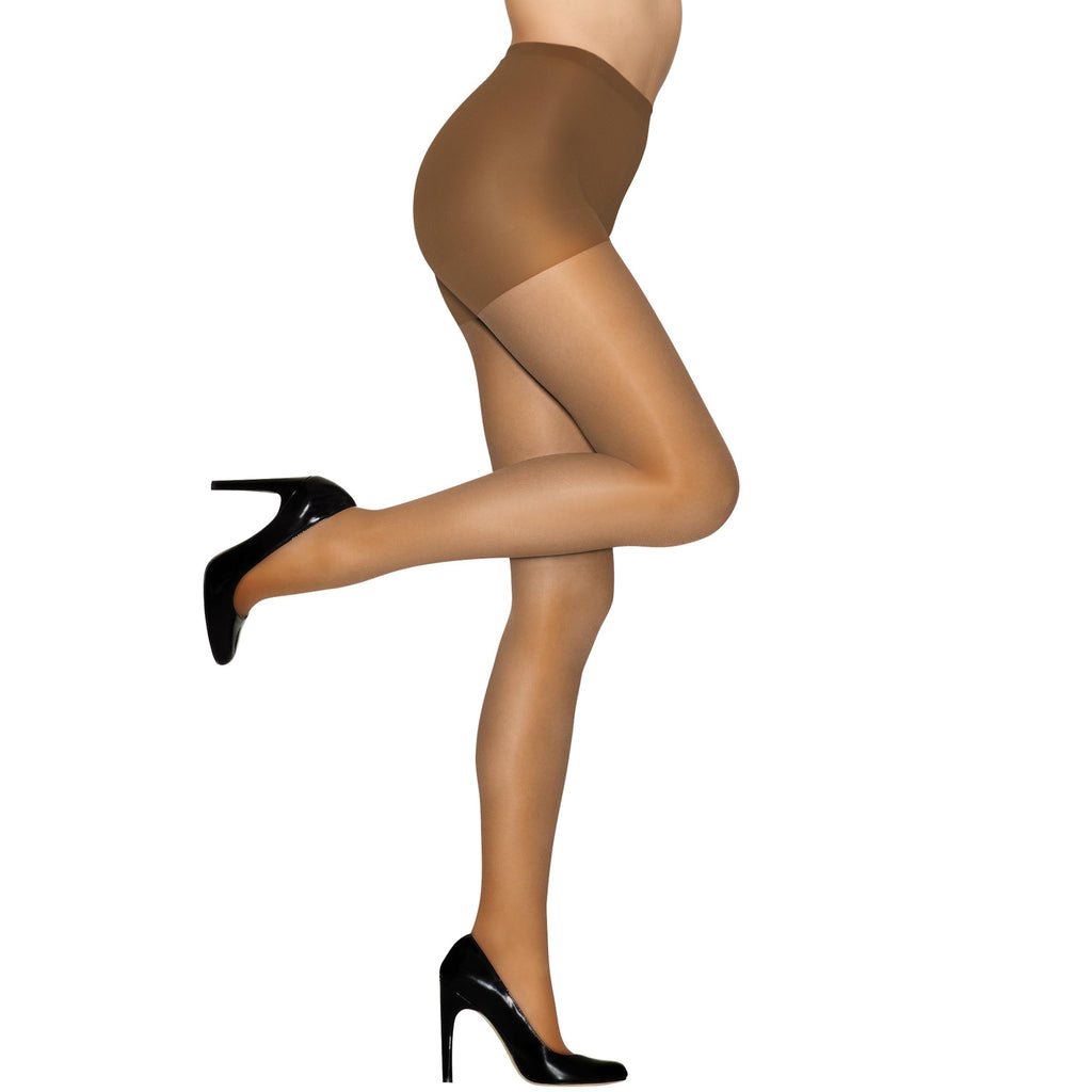 Hanes Alive Control Top Reinforced Toe Sheer Pantyhose for Ultimate Comfort and Support, Barely There, Size F (Pack of 1)