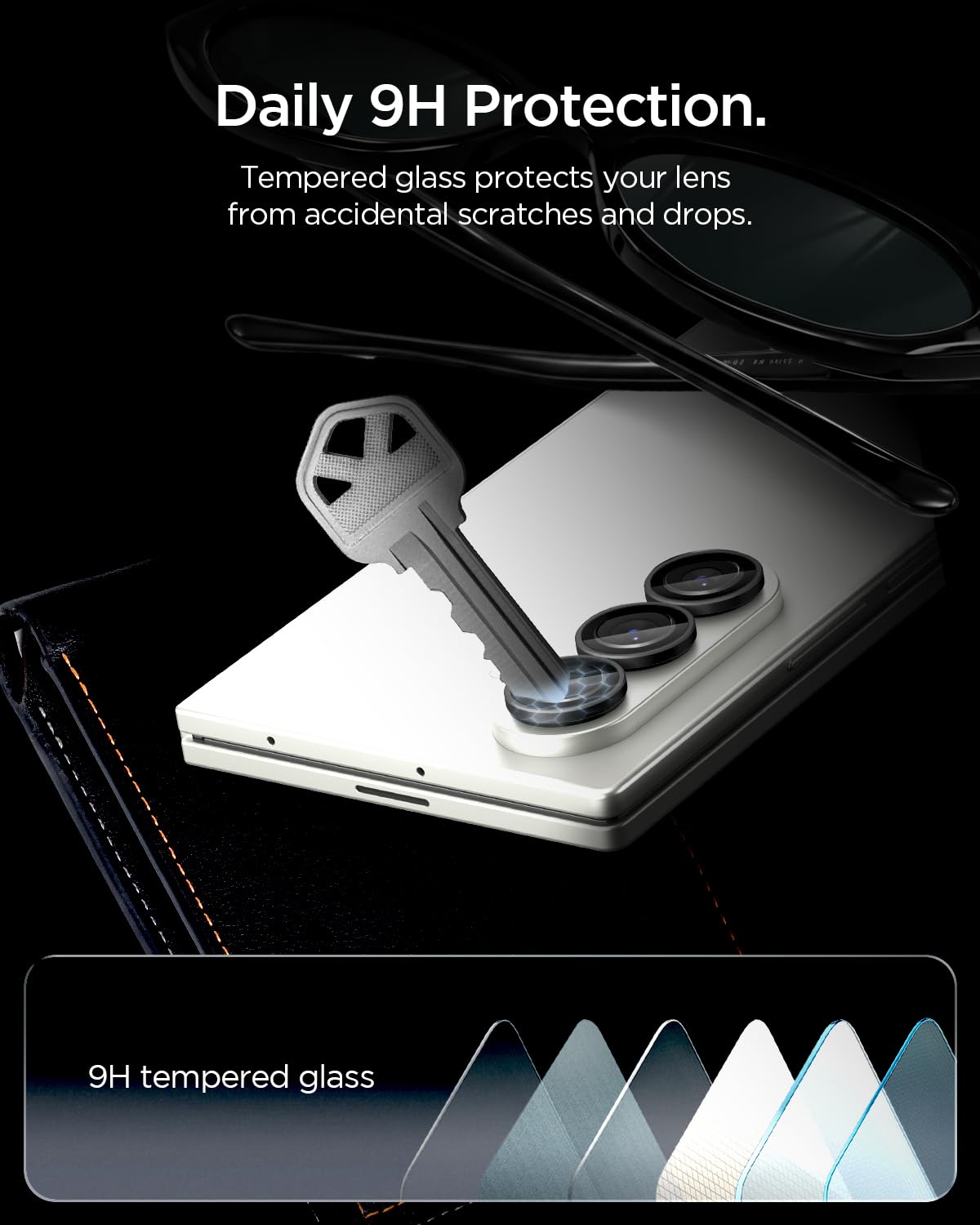 Spigen Camera Lens Protector for Galaxy Z Fold 8 Ultra, Fold 7 (2 Pack)