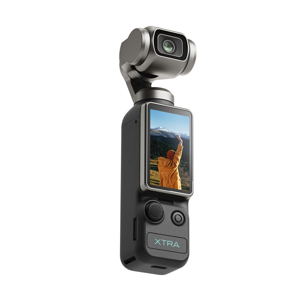 Xtra Muse, Vlogging Camera with 1'' CMOS & 4K/120fps Videos, Pocket Camera with 3-Axis Gimbal Stabilizer, Fast Focusing, Face/Object Tracking, Digital Video Camera for Photography, Digital Camera