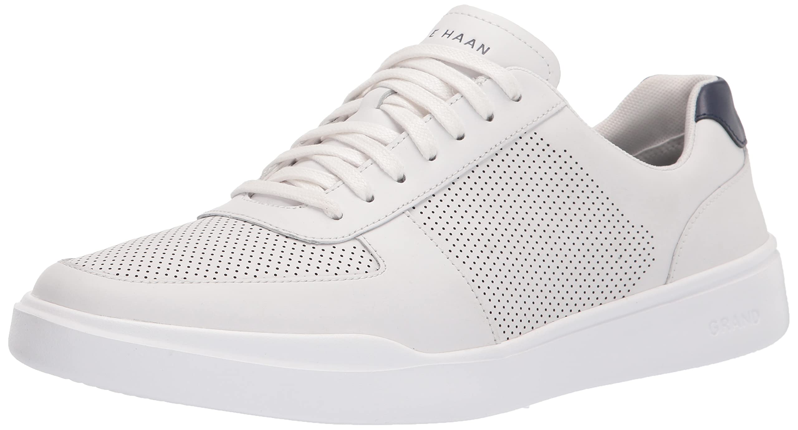 Cole HAAN Mens Grand Crosscourt Modern Perforated Sneaker, Optic White/Peacoat, 11-M US