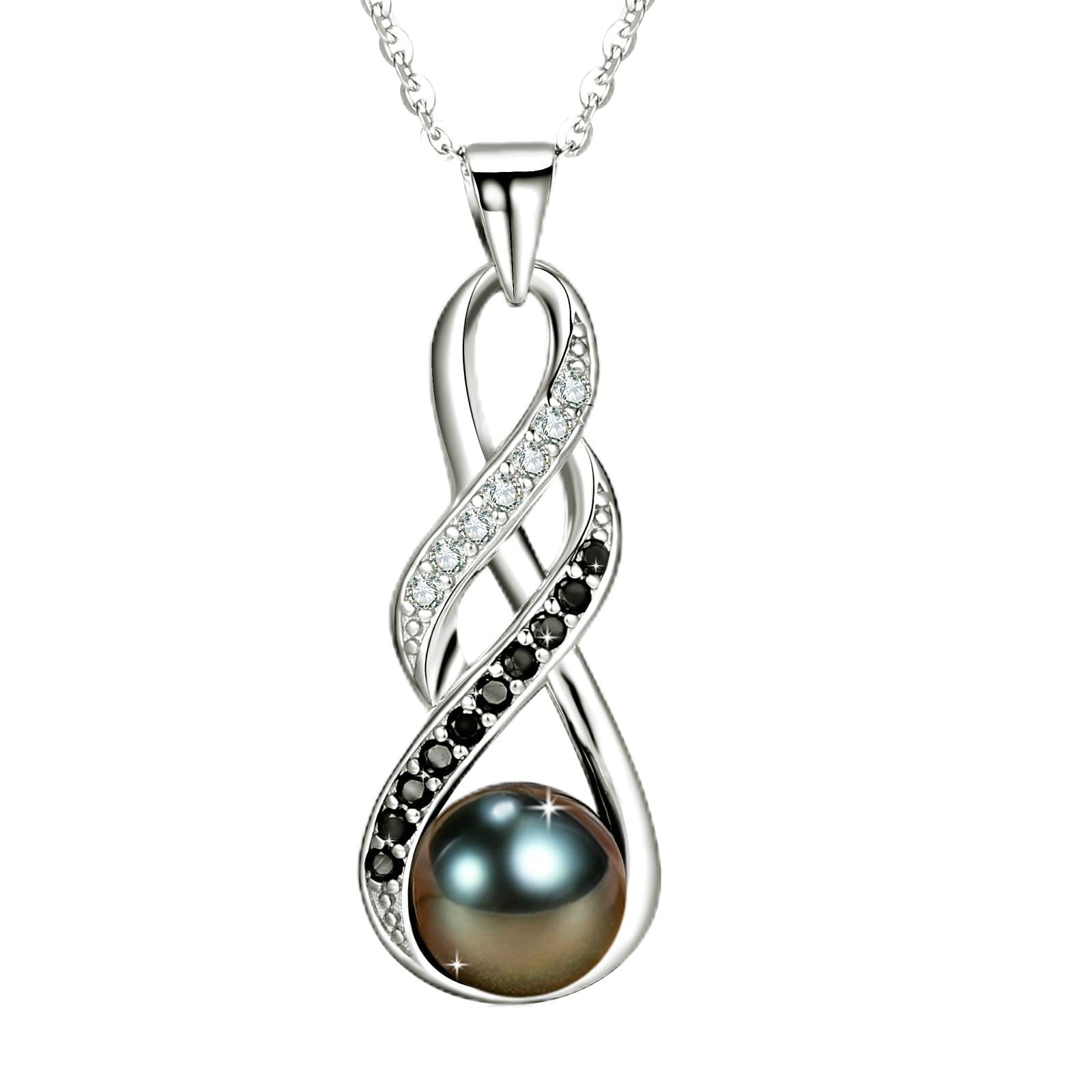 NONNYL Valentine's Day Gifts for Women Gift for Wife Grandma Gifts Anniversary,Tahitian Black Pearl, Mothers Day Gifts, Wedding Couples Birthday Christmas Day Gift