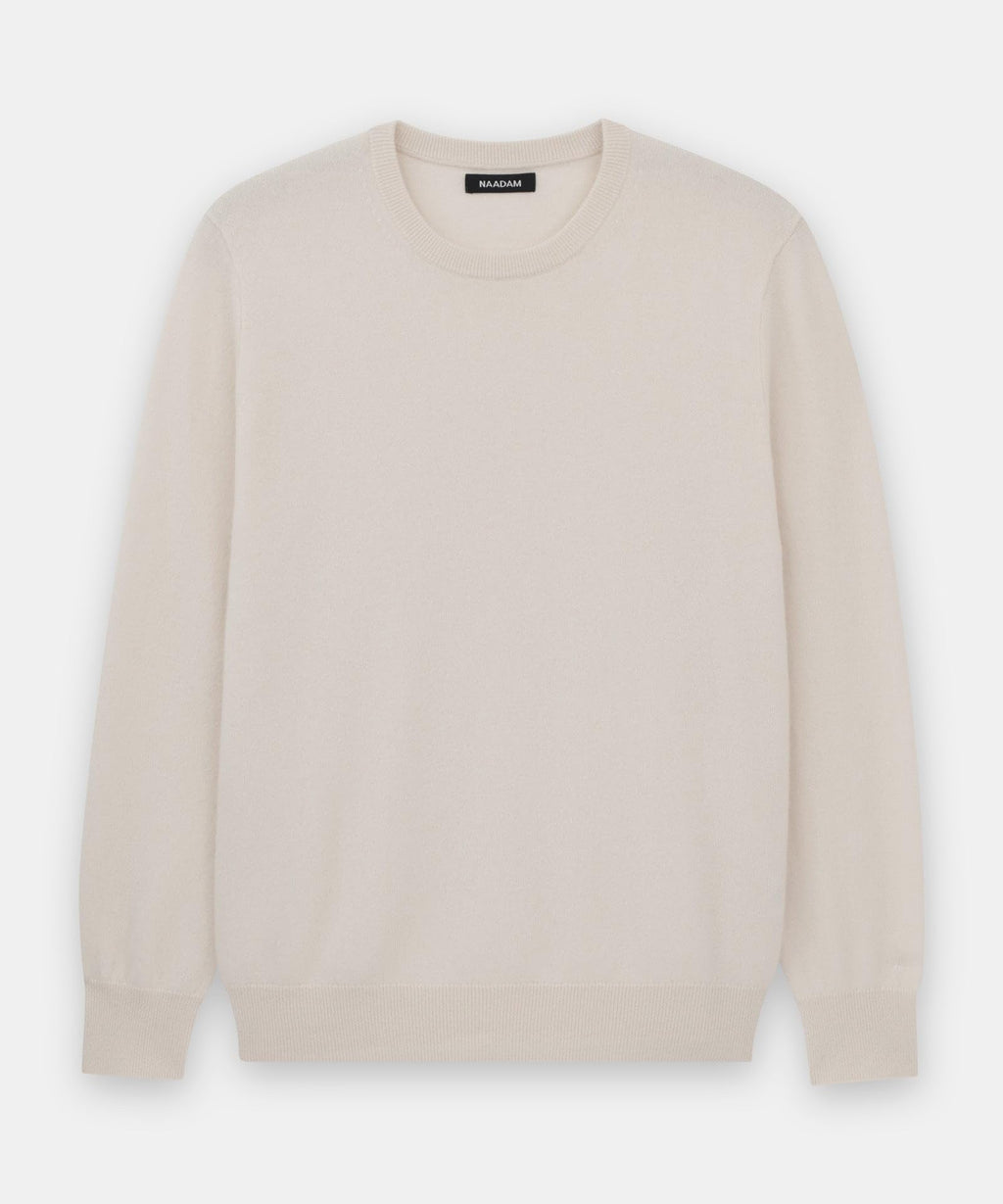 NAADAM The Original Cashmere Crewneck Sweater,White,XL