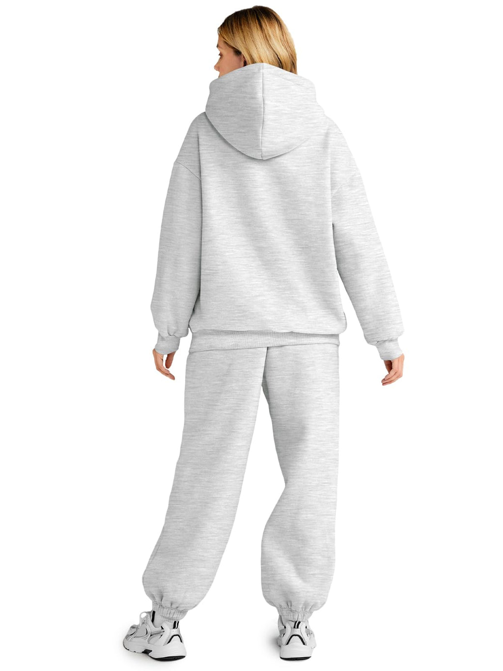 AUTOMET Women 2 Piece Outfits 2025 Plus Size Fall Fashion Airport Travel Pants Lounge Set Leisure Vacation Winter Clothes Sweatsuits Grey S
