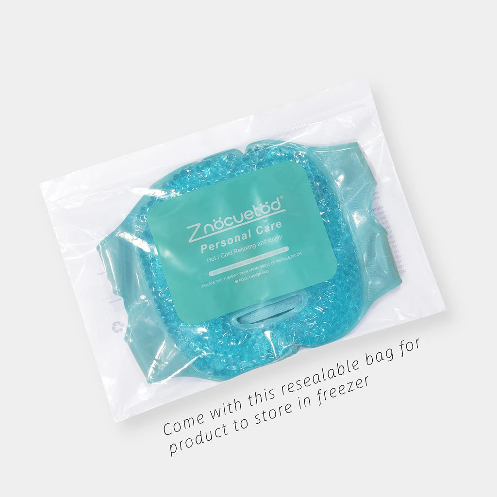 Cold Face Eye Mask Ice Pack Reduce Facial Puff, Dark Circles, Gel Hot Heat Cold Compress Pack, Face SPA Gift for Woman Sleeping, Pressure, Headaches, Skin Care, Post Laser Cosmetic Care[Blue]