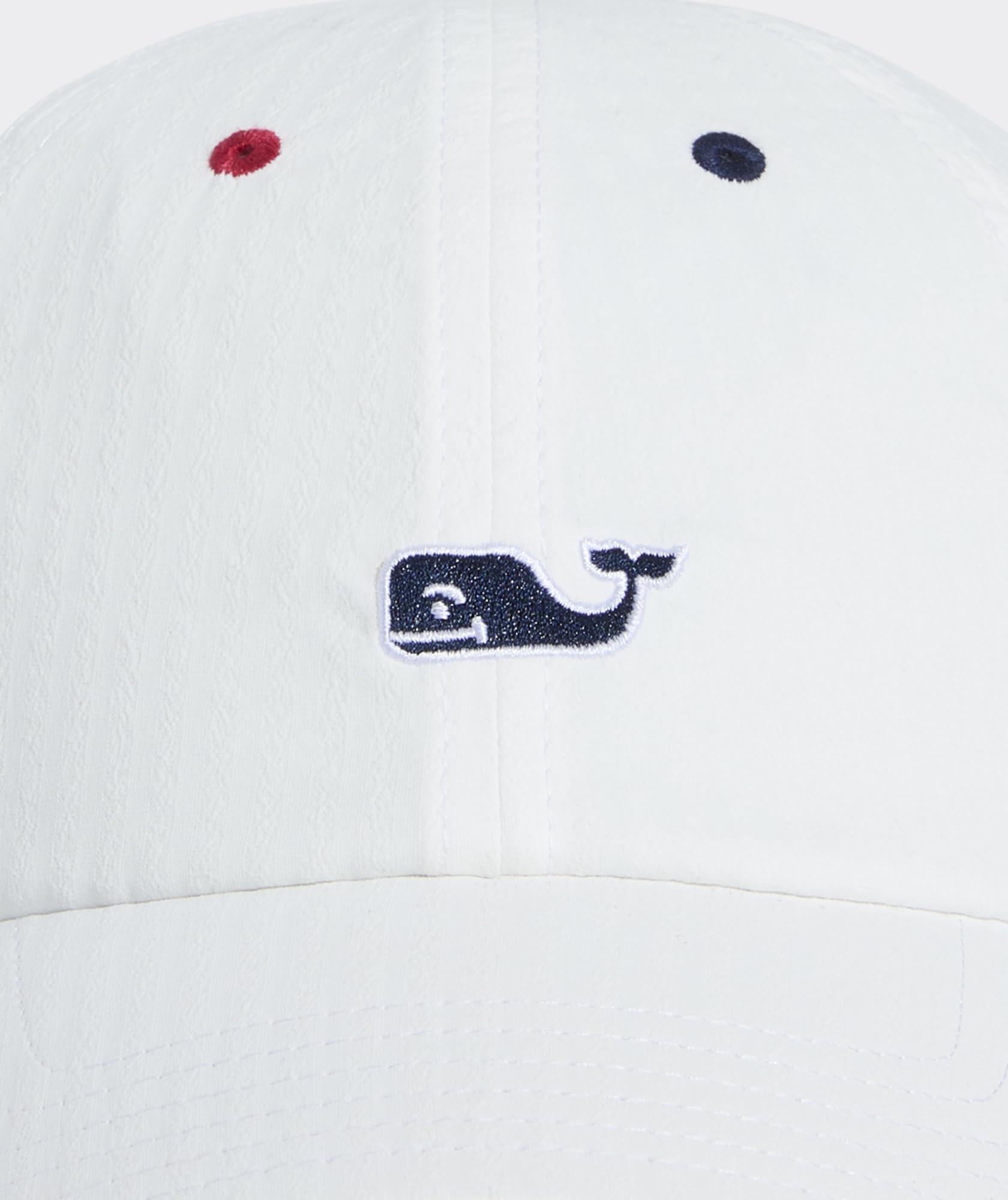 vineyard vines Harbor Seersucker Baseball Hat, White, OS