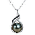 NONNYL Gift for Wife Women Wedding Birthday Anniversary Jewelry- Mother's Day Valentines Day Gifts for Mom Her Black Pearl Necklace for Women | Birthday Gifts for Women Wife Christmas