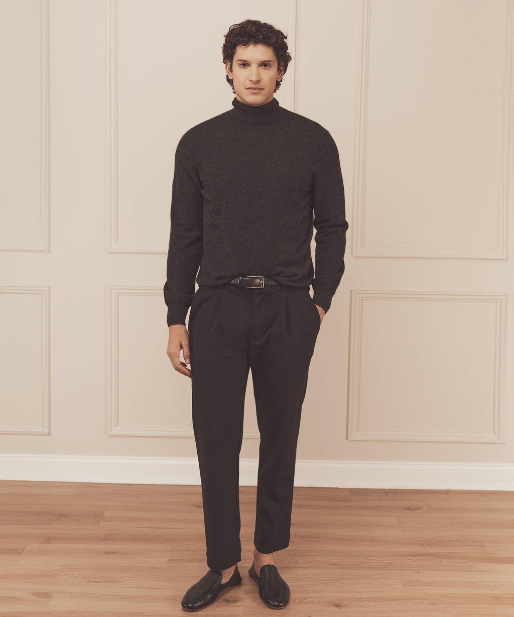 NAADAM, Cashmere Turtleneck, Smoke, M