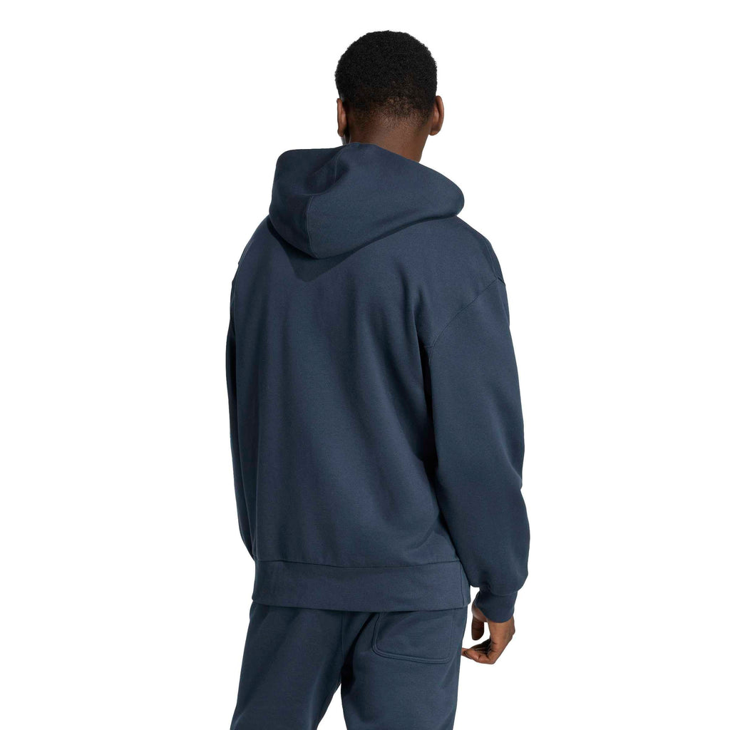 adidas Men's All SZN Fleece Full-Zip Hooded Track Top, Aurora Ink, Medium