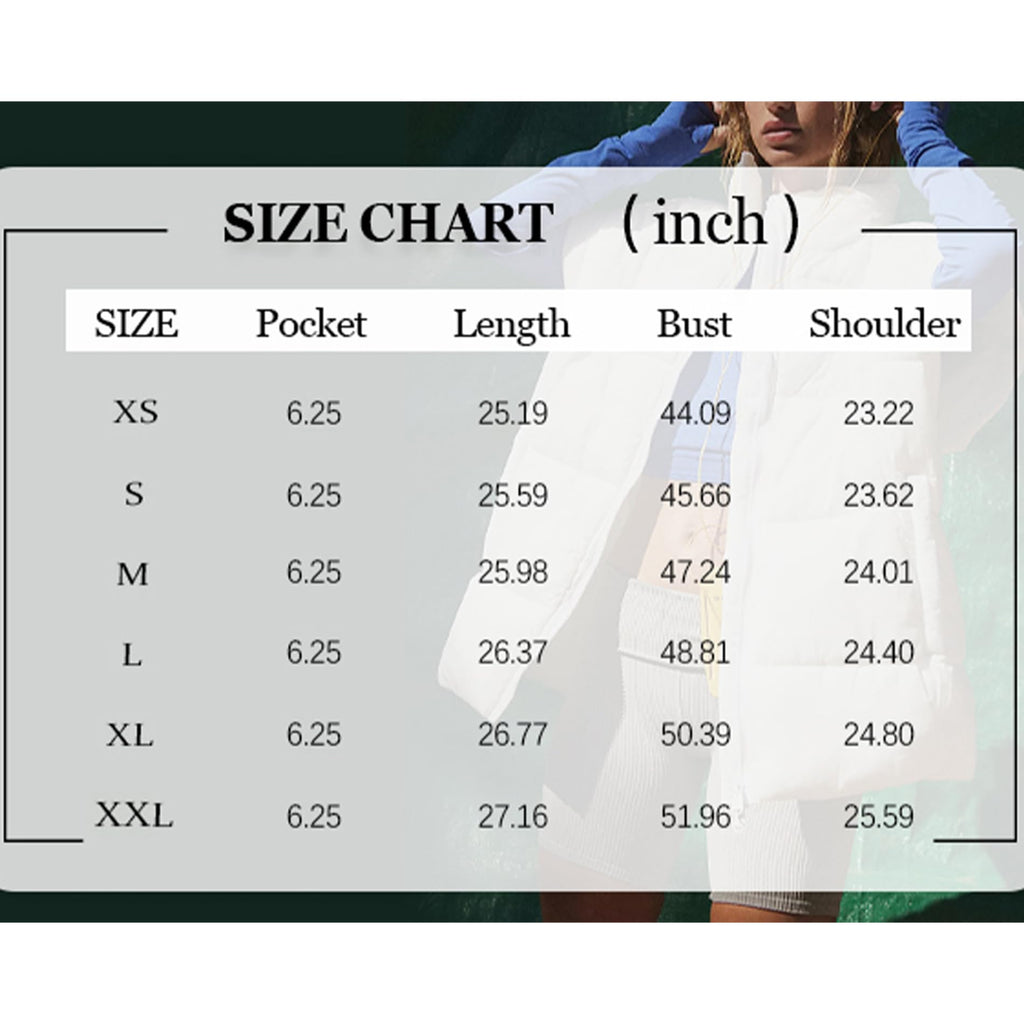 Songling Womens Oversized Puffer Vest Stand Collar Full Zip Sleeveless Bubble Puffer Vest Quilted Padded Warm Coat Outwear (Black,M)