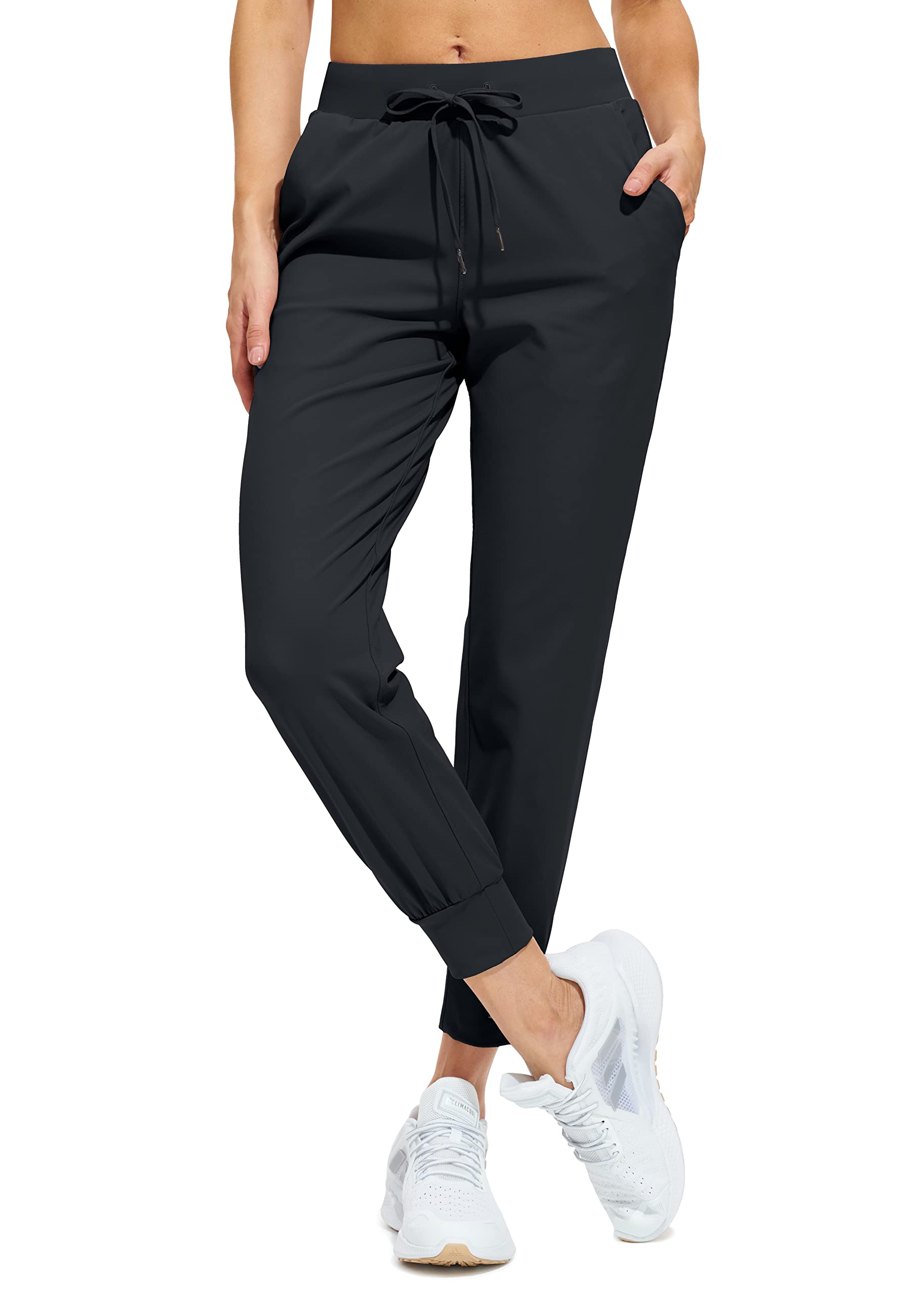 Libin Women's Joggers Pants Athletic Sweatpants with Pockets, Black M