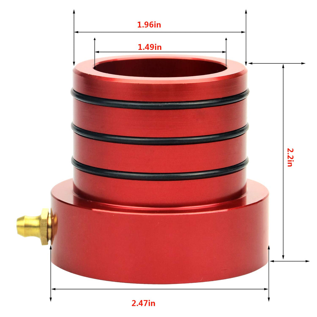 Axle Tube Seal Pair MG21103 Front Outer Axle Seals Dana 30/44 for Jeep JKUR Jeep Wrangler YJ JK TJ XJ ZJ MJ 2PCS-Red