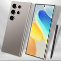 yoresaw C24 Ultra 5G Smartphone 16+512GB Unlocked Phone,48+108MP Zoom Camera，6800mAh 6.8" HD Screen Unlocked Cell PhoneAndroid 13.0,Face ID/Fingerprint Lock/GPS Phone,Built-in Pen (Gray)