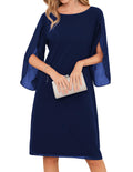 GRACE KARIN Casual Dresses for Women 2024 Trendy Wedding Guest Dresses Navy 10
