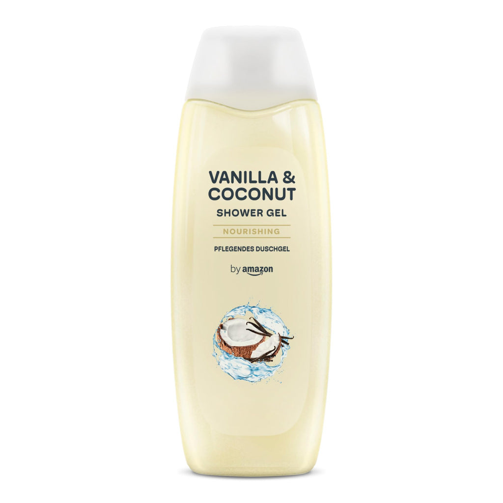 by Amazon Vanilla & Coconut Shower Gel, 2 x 500ml
