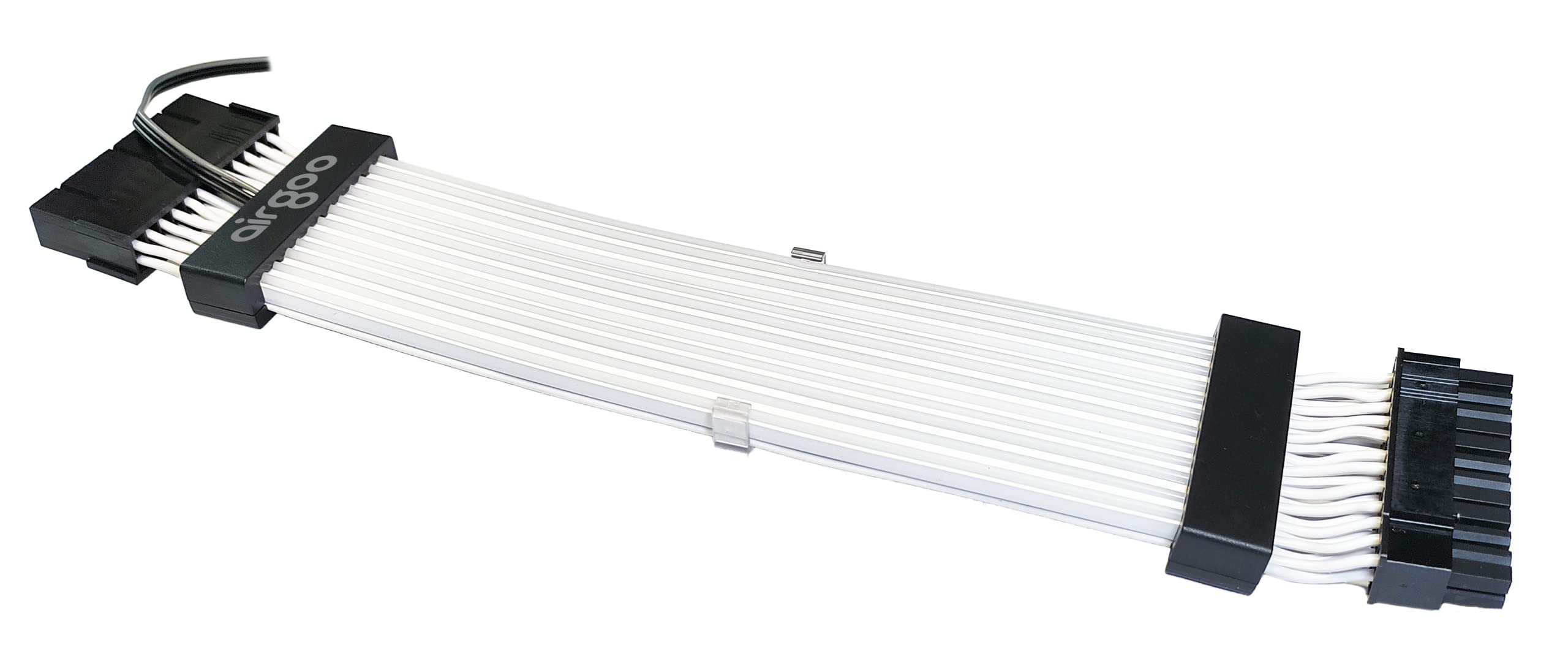 airgoo Addressable RGB ATX Strimer S2, ARGB PSU Extension Cable, Include ATX 24-pin 18AWG Wires, for AG-DRGB16 SignalRGB Controller (Not Included)
