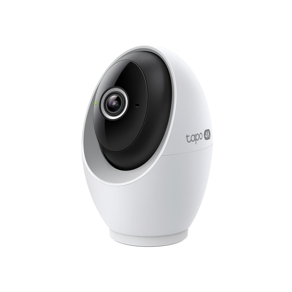 Tapo 4K Indoor Pan/Tilt Wired Security Camera - Works as a Baby Monitor, Person/Pet Detection, Facial Recognition, 360° AI Motion Tracking, Subscription-Free Local Storage or Optional Cloud, C260