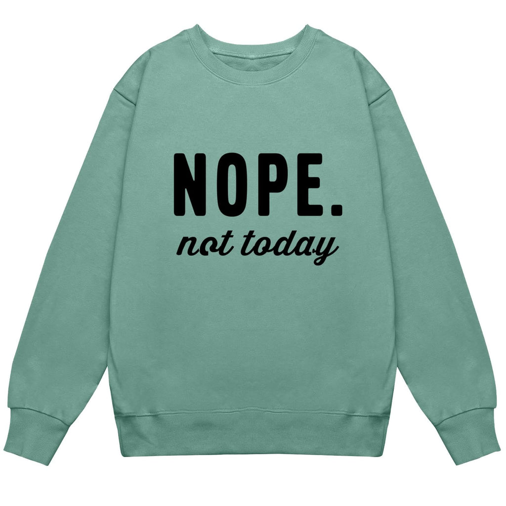 YITAN Women Graphic Cute Oversized Sweaters Funny Sweatshirts Light Green Large
