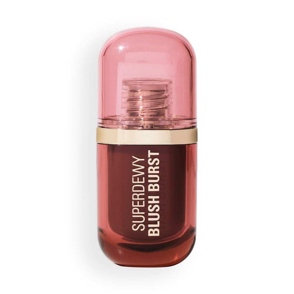 Revolution, Superdewy Liquid Blush Burst, Buildable Color for Cheek, Serum Formula with Peptides & Hyaluronic Acid, Vegan & Cruelty-Free, Caramel Cooler Bronze, 0.14 oz