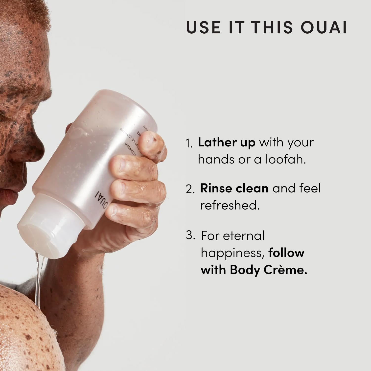 OUAI Body Cleanser - Foaming Body Wash - Melrose Place (10 Fl Oz)