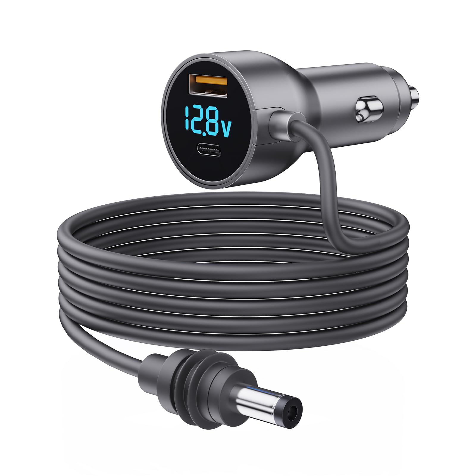 Starlink Mini Cable,Starlink Mini Accessories Car Charger, 3-in-1 DC Power Cable with 12V-48V Cigarette Lighter Adapter,PD 30W + USB-A 30W + DC 72W Car Power Supply for Trucks, RVs, Boats(10Ft)