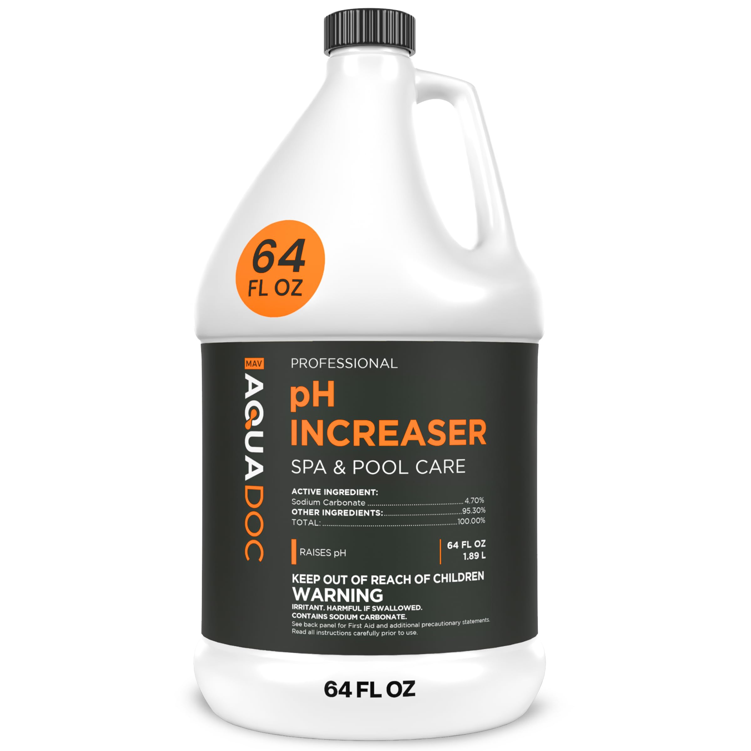 AquaDoc Spa pH Increaser - pH Up for Hot Tub Water Balance, 64 oz