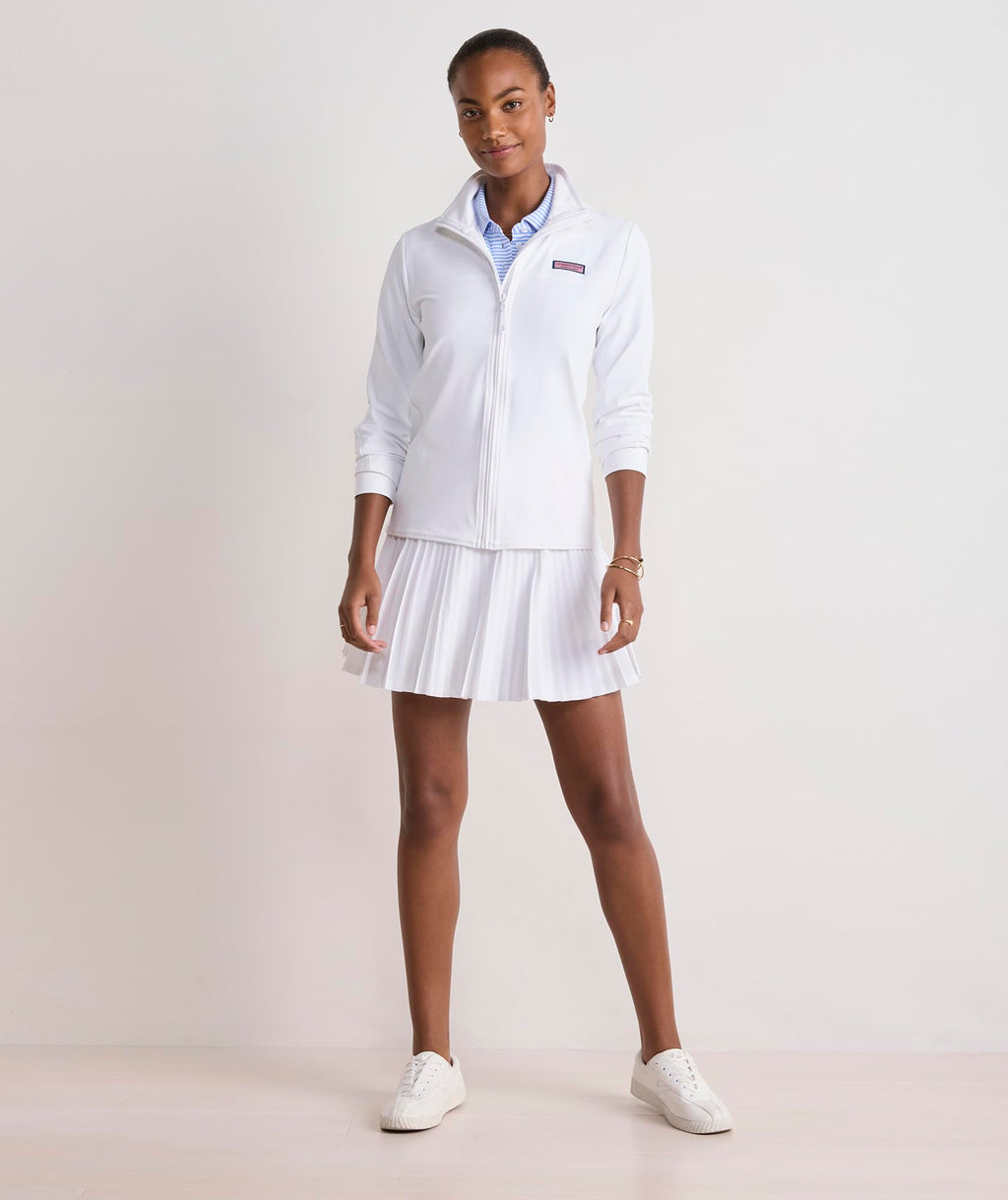 vineyard vines Performance Sankaty Full-Zip, White Cap, L